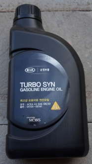 Масло моторное TURBO Gasolne SAE 5W30 SM 1л синтетика | MOBIS - 05100-00141