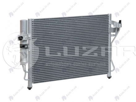 Радиатор кондиционера Getz (02-) M, A с ресивером (LRAC 081C1) Luzar