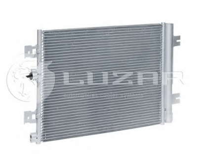 Радиатор кондиционера (08-) с ресивером (LRAC 0961) Luzar