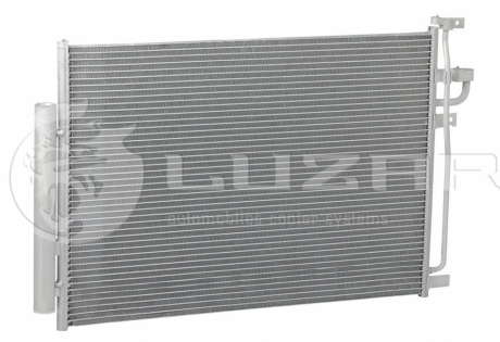 Радиатор кондиционера с ресивером (LRAC 0543) Luzar