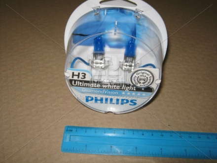 Лампа накаливания H3 12V 55W PK22s Diamond Vision 5000K (пр-во Philips) Philips - 12336DVS2 (PHILIPS)