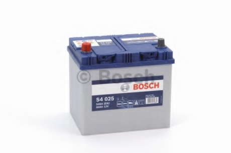 Аккумулятор   60Ah-12v BOSCH (S4025) (232x173x225), L, EN540(Азия) Bosch - 0092S40250