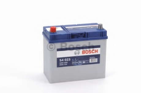 Аккумулятор   45Ah-12v BOSCH (S4023) (238x129x227), L, EN330(Азия) Bosch - 0092S40230