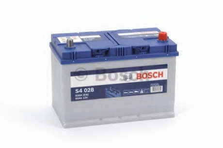 Аккумулятор   95Ah-12v BOSCH (S4028) (306x173x225), R, EN830(Азия) Bosch - 0092S40280