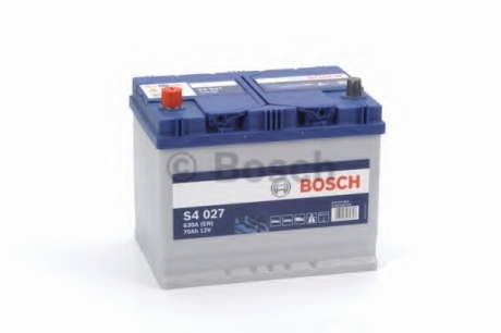 Аккумулятор   70Ah-12v BOSCH (S4027) (261x175x220), L, EN630(Азия) Bosch - 0092S40270