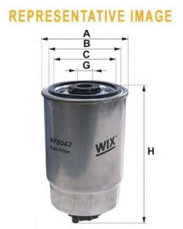 Фильтр топл. FIAT DOBLO WF8277, PP968 (пр-во WIX-Filtron) WIX FILTERS (WIX Filters)