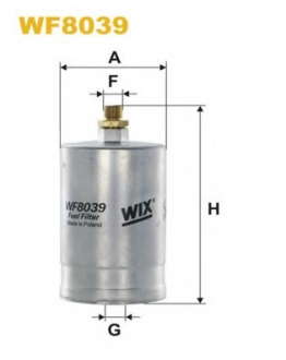 Фильтр топл. MB W124 WF8039, PP835 (пр-во WIX-Filtron) WIX FILTERS (WIX Filters)
