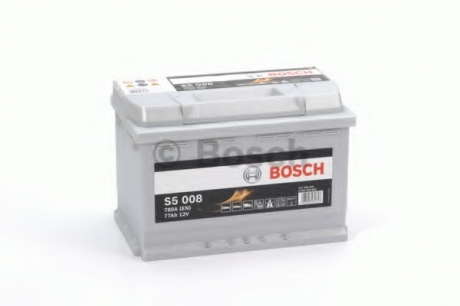 Аккумулятор   77Ah-12v BOSCH (S5008) (278x175x190), R, EN780 Bosch - 0092S50080