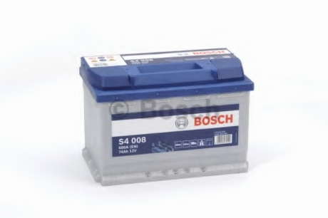 Аккумулятор   74Ah-12v BOSCH (S4008) (278x175x190), R, EN680 Bosch - 0092S40080