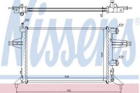 Радиатор охлаждения OPEL (пр-во Nissens) Nissens - 63016