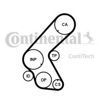Ремень зубчатый ГРМ (Пр-во ContiTech) Contitech - CT1178