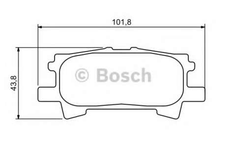 Тормозные колодки дисковые (пр-во Bosch) BOSCH - 0 986 494 224