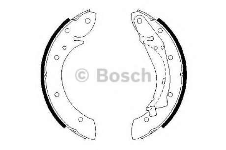 Тормозные колодки барабан (пр-во Bosch) BOSCH - 0 986 487 552