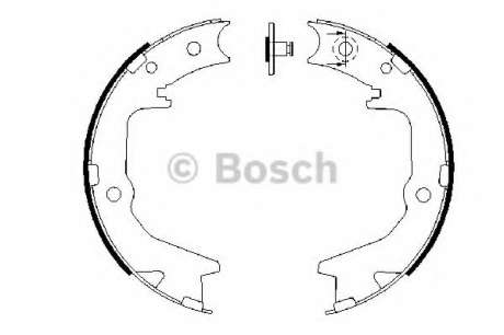 Тормозные колодки барабан (пр-во Bosch) BOSCH - 0 986 487 683