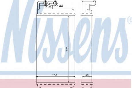 Радиатор печки AUDI (пр-во Nissens) Nissens - 70220