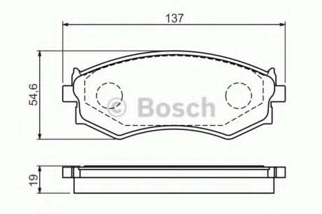 Торм колодки дисковые (пр-во Bosch) BOSCH - 0 986 461 139
