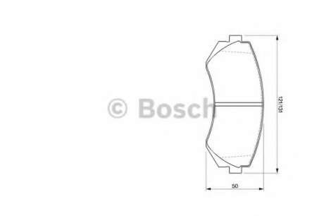 Торм колодки дисковые (пр-во Bosch) BOSCH - 0 986 424 489