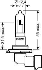Лампа накаливания HB3 12В 60Вт OSRAM - 9005 (Osram )
