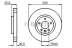 Тормозной диск (пр-во Bosch) BOSCH - 0 986 479 096 - 0 986 479 096 (Фото 6)