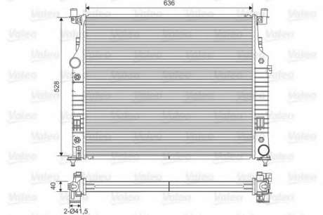 Радиатор охлаждения MERCEDES (пр-во VALEO) Valeo - 701569