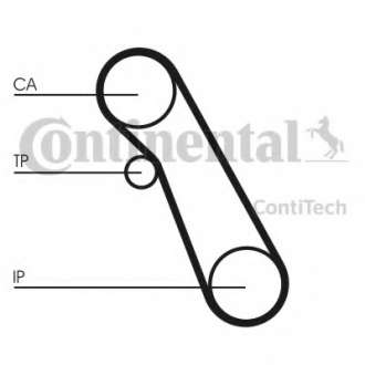 Ремень зубчатый ГРМ (Пр-во ContiTech) Contitech - CT983