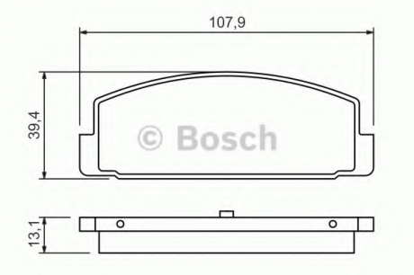 Торм колодки дисковые (пр-во Bosch) BOSCH - 0 986 424 295