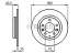 Тормозной диск (пр-во Bosch) BOSCH - 0 986 479 131 - 0 986 479 131 (Фото 6)