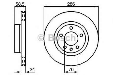 Тормозной диск (пр-во Bosch) BOSCH - 0 986 478 594