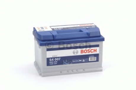 Аккумулятор Bosch S4 12V 72Ah 680A  [-, +] 278x175x175 BOSCH 0 092 S40 070 - 0092S40070