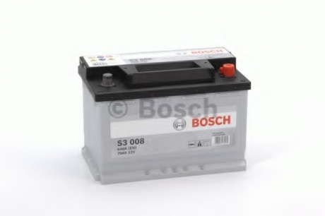 Аккумулятор Bosch S3 12V 70Ah 640A [-, +]  278x175x190 BOSCH 0 092 S30 080 - 0092S30080