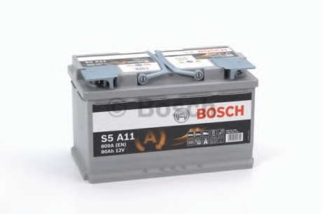 Аккумулятор Bosch 12V 800A 80Ah 315X175X190 BOSCH 0 092 S5A 110 - 0092S5A110