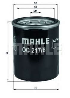 Фильтр масляный Suzuki MH OC217, 6 = OC217, 5 - OC 217/6 (MAHLE)