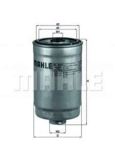 Фильтр топливный Hyundai, KIA MH KC101, 1 - KC 101/1 (MAHLE)