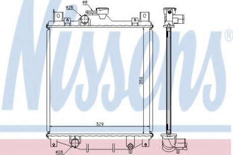 Радиатор системы охлаждения NS_K 64173A (Nissens)