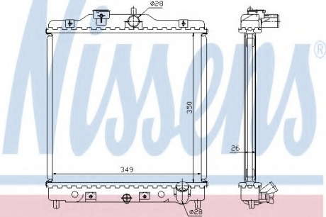 Радиатор системы охлаждения NS_K 63310A (Nissens)