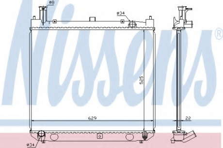 Радиатор системы охлаждения NS_K 64858A (Nissens)