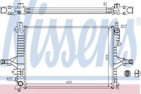 Радиатор системы охлаждения NS_K 65557A (Nissens)