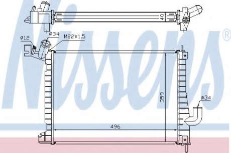 Радиатор системы охлаждения NS_K 63019A (Nissens)