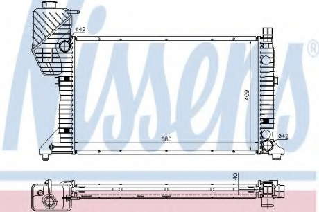 Радиатор системы охлаждения NS_K 62685A (Nissens)