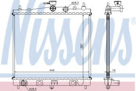 Радиатор системы охлаждения NS_K 62902A (Nissens)