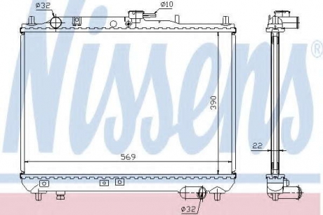 Радиатор системы охлаждения NS_K 62409A (Nissens)