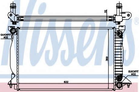 Радиатор системы охлаждения NS_K 60303A (Nissens)
