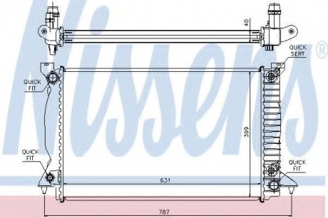Радиатор системы охлаждения NS_K 60314A (Nissens)