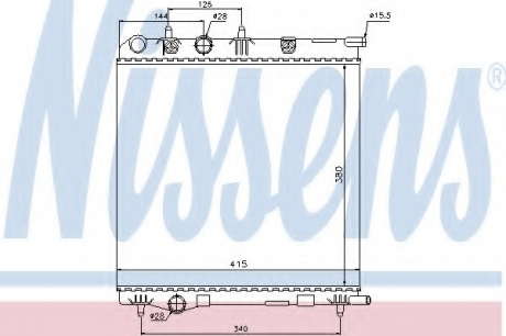Радиатор системы охлаждения NS_K 636002 (Nissens)