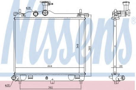 Радиатор системы охлаждения NS_K 67610 (Nissens)