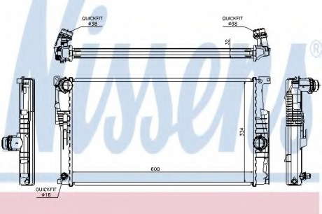 Радиатор системы охлаждения NS_K 60815 (Nissens)