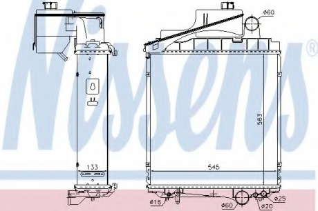 Радиатор системы охлаждения NS_K 63482 (Nissens)