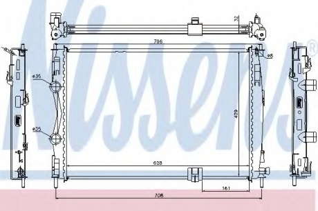 Радиатор системы охлаждения NS_K 67361 (Nissens)