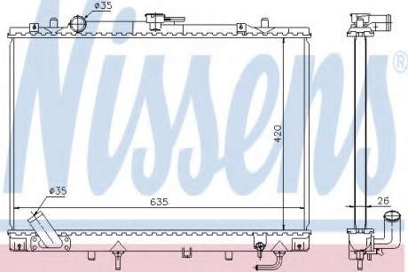 Радиатор системы охлаждения NS_K 68154 (Nissens)