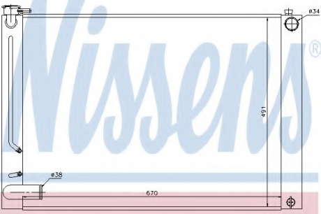 Радиатор системы охлаждения NS_K 64660 (Nissens)